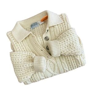 vintage hand knit wool sweater